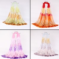 Chiffon Sjaal & Sjaal, meer kleuren voor de keuze, 50cm, 3strengen/Bag, Verkocht door Bag