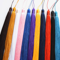 Decorative Tassel, Polyester, more colors for choice, 500x14mm, Sold By PC