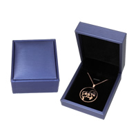 Velvet Necklace Box, Velveteen, with Cardboard, Rectangle, 74x85x40mm, Sold By PC