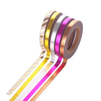 Decorative Tape Paper sticky & mixed & gold accent 5mm Approx Sold By Bag
