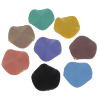 Pevné Barva Akrylové korálky, Akryl, pogumované & jednobarevná, více barev na výběr, 27x5mm, Otvor:Cca 1mm, 500PC/Bag, Prodáno By Bag