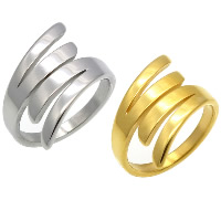 Unisex δαχτυλίδι δάχτυλο, Από ανοξείδωτο χάλυβα, επιχρυσωμένο, για άνδρες και γυναίκες & διαφορετικό μέγεθος για την επιλογή, περισσότερα χρώματα για την επιλογή, Sold Με PC