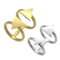 El anillo de dedo unisex, acero inoxidable, chapado, unisexo & diverso tamaño para la opción, más colores para la opción, 26x12mm, 2mm, Vendido por UD