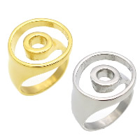 El anillo de dedo unisex, acero inoxidable, chapado, unisexo & diverso tamaño para la opción, más colores para la opción, 19mm, Vendido por UD
