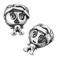 Stainless Steel Beads Cartoon blacken Approx 3mm Sold By Lot