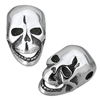 Stainless Steel Beads Skull blacken Approx 2.5mm Sold By Lot