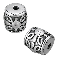 Stainless Steel Beads, Column, blacken, 13mm, Hole:Approx 2mm, 10PCs/Lot, Sold By Lot