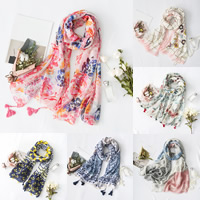 Cotton Fabric Scarf and Shawl, different styles for choice, 180x90cm, Sold By Strand