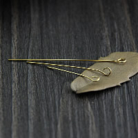 925 Sterling Silver Eyepin, real gold plated, different styles for choice, 50PCs/Lot, Sold By Lot
