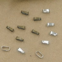 Brass Snap on Bail, plated, more colors for choice, nickel, lead & cadmium free, 6x2mm, 500PCs/Bag, Sold By Bag