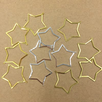 Brass Jewelry Pendants, Star, plated, more colors for choice, nickel, lead & cadmium free, 29mm, Hole:Approx 1mm, 100PCs/Bag, Sold By Bag