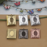 Brass Locket Pendant Setting Square plated nickel lead & cadmium free Approx 1.5mm Sold By Bag