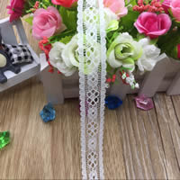 Lace Trim & Ribbon, white, nickel, lead & cadmium free, 20mm, 500Yards/Lot, Sold By Lot