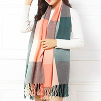 Cotton Fabric Scarf and Shawl, more colors for choice, 190x65cm, Sold By Strand