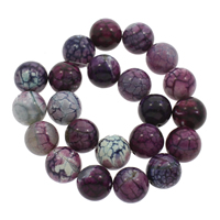 Fire Agate Beads, Round, 18mm, Hole:Approx 1mm, Approx 22PCs/Strand, Sold Per Approx 14.5 Inch Strand