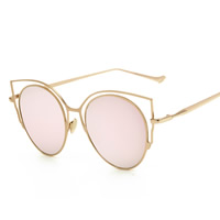 Fashion Sunglasses, PC Plastic, with PC plastic lens & Tibetan Style, plated, Unisex, more colors for choice, 142x52x145mm, Sold By PC
