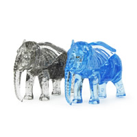 Plastic Brick Toy, Elephant, more colors for choice, 100x72x30mm, Sold By PC