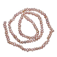Cultured Rice Freshwater Pearl Beads natural purple 3-4mm Approx 0.8mm Sold Per Approx 13.7 Inch Strand
