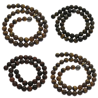 Tigerauge Perlen, rund, verschiedene Größen vorhanden, keine, Bohrung:ca. 1mm, verkauft per ca. 14.5 ZollInch Strang