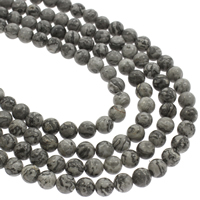 Picasso Jasper Beads, Round, 8mm, Hole:Approx 1mm, Approx 48PCs/Strand, Sold Per Approx 14.5 Inch Strand