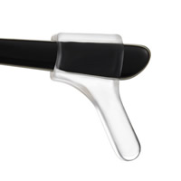 Silikon Glasögon Ear Hook, 10x21mm, Hål:Ca 5x2mm, 100Pairs/Bag, Säljs av Bag