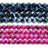 Tigerauge Perlen, rund, natürlich, verschiedene Größen vorhanden, keine, Grade AAAAA, verkauft per ca. 15.5 ZollInch Strang