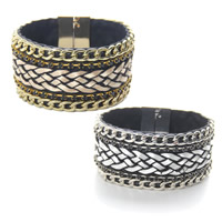 Velveteen with Zinc Alloy plated woven pattern & for woman 35mm Sold Per Approx 7.5 Inch Strand