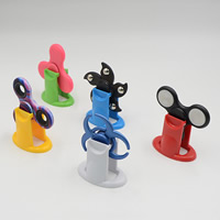 Plastic Gyroscope Display, mixed colors, 60x28mm, 5PCs/Bag, Sold By Bag
