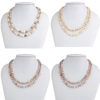 Natural Freshwater Pearl Necklace, Keshi, more colors for choice, 7-8mm, Sold Per Approx 31 Inch Strand