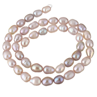 Cultured Rice Freshwater Pearl Beads, natural, purple, 6-7mm, Hole:Approx 0.8mm, Sold Per Approx 28.3 Inch Strand