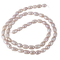 Cultured Rice Freshwater Pearl Beads natural purple 4-5mm Approx 0.8mm Sold Per Approx 15 Inch Strand
