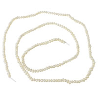 Keshi Cultured Freshwater Pearl Beads, natural, white, 2mm, Hole:Approx 0.8mm, Sold Per Approx 15.7 Inch Strand