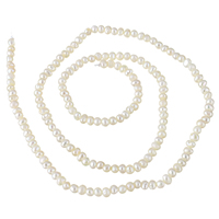Perle perline Keishi coltivate d'acqua dolce, perla d'acquadolce coltivata naturalmente, naturale, bianco, 2.5-3mm, Venduto per Appross. 15 pollice filo