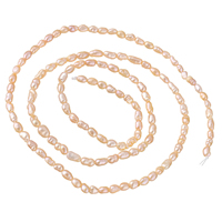 Keshi Cultured Freshwater Pearl Beads, natural, pink, 2-2.5mm, Hole:Approx 0.8mm, Sold Per Approx 15.5 Inch Strand