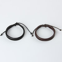 Unisex Bracelet, PU Leather, more colors for choice, 170-240m, Length:Approx 9 Inch, 12Strands/Bag, Sold By Bag