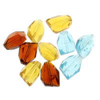 Utförsäljning Smycken Pärlor, Kristall, fasetterad & blandad, 14x20x10mm, Hål:Ca 1mm, Ca 10PC/Bag, Säljs av Bag