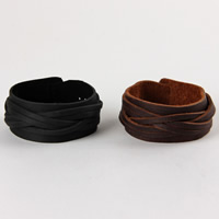 Unisex Bracelet PU Leather with Zinc Alloy 170-240mm Length Approx 9 Inch Sold By Bag