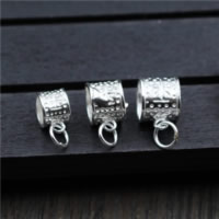 925 Sterling Silver Bail Bead, different size for choice, Hole:Approx 2-3mm, 10PCs/Lot, Sold By Lot