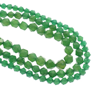 Natürliche grüne Achat Perlen, Grüner Achat, verschiedene Größen vorhanden, Bohrung:ca. 1mm, verkauft per ca. 15.5 ZollInch Strang