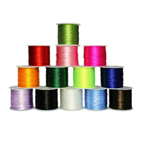 Crystal Thread Elastische draad, met kunststof spoel, meer kleuren voor de keuze, 0.8mm, 50m/spool, Verkocht door spool
