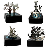 Eisen Magnetische Skulptur, mit Kunststoff, plattiert, mit Magnet & verschiedene Stile für Wahl, 50-100mm, 2PCs/Tasche, verkauft von Tasche