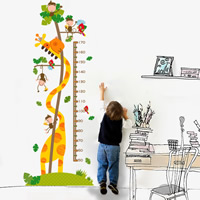 Wall Stickers & Decals, PVC Plastic, Giraffe, adhesive & waterproof, 1600x600mm, Sold By PC