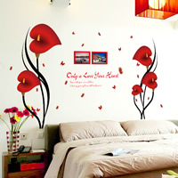 Wall Stickers & Decals, PVC Plastic, Flower, adhesive & with letter pattern & waterproof, 1470x100mm, Sold By PC