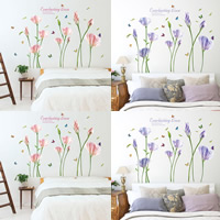 Wall Stickers & Decals, PVC Plastic, Flower, adhesive & with letter pattern & waterproof, more colors for choice, 1310x1020mm, Sold By PC