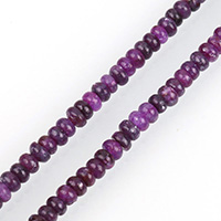 Purple Lithium Stone Beads Rondelle natural Approx 0.5mm Length Approx 16 Inch Approx Sold By Lot