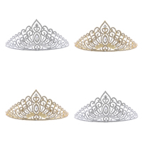 Bridal Tiaras Zinc Alloy with Crystal plated for bridal & faceted & with rhinestone lead & cadmium free Sold By PC