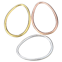 Cink ötvözet összekapcsolása Ring, galvanizált, több színt a választás, nikkel, ólom és kadmium mentes, 28x39x2mm, Belső átmérő:Kb 23.5x35mm, 50PC-k/Lot, Által értékesített Lot