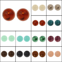 Perle acrylique, Rond, normes différentes pour le choix, plus de couleurs à choisir, Trou:Environ 1-2mm, Vendu par sac