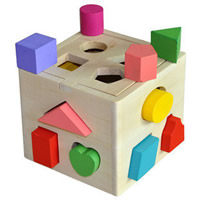 Brick Toys, Wood, 145x145x130mm, Sold By Set