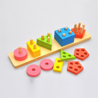 Brinquedos de tijolos, madeira, 350x75x65mm, vendido por box
